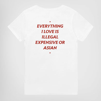 EVERYTHING I LOVE IS ILLEGAL, EXPENSIVE OR ASIAN
